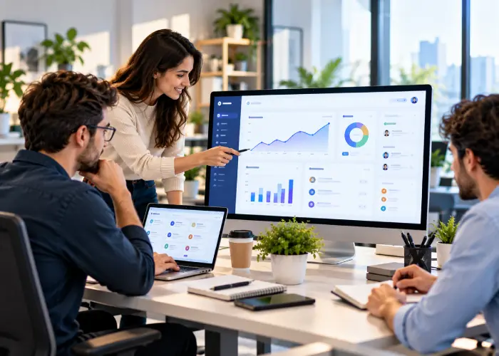 SaaS application workspace illustration